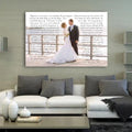 1st Anniversary Gift - A Personalized Word Art Canvas