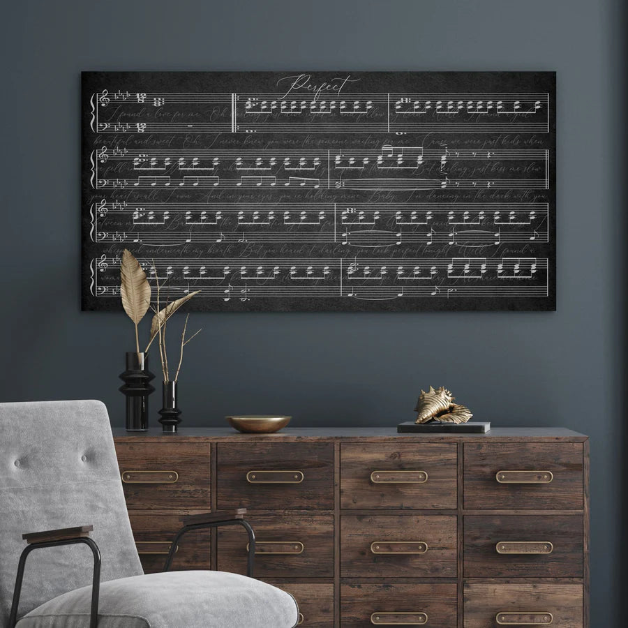 Music Wall Art With Lyrics